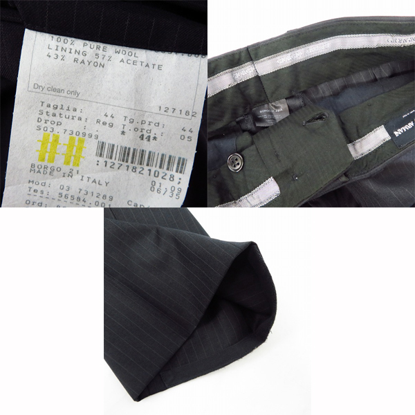 実際に弊社で買取させて頂いたGIORGIO ARMANI/ジョルジオアルマーニ BORGO21 SPA セットアップスーツ 44の画像 8枚目