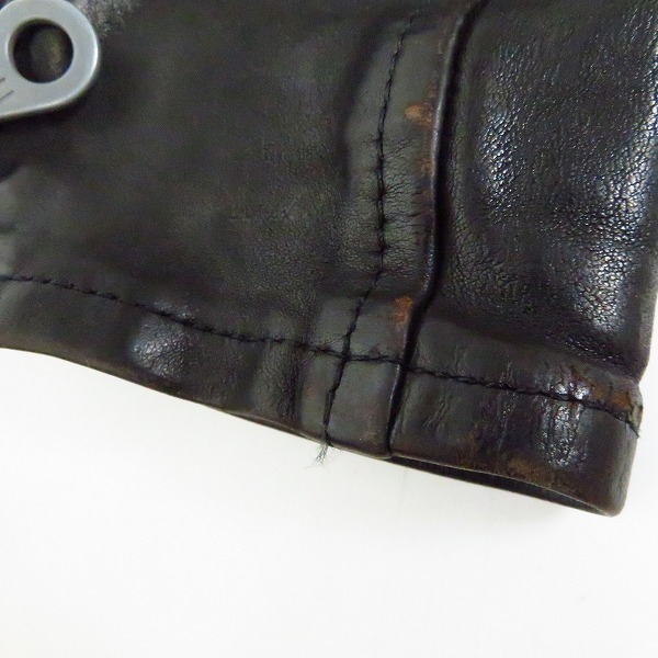 実際に弊社で買取させて頂いたBACKLASH/バックラッシュ EL DIABLO イタリアンダブルショルダー ダブルライダース/1254-02/Mの画像 7枚目