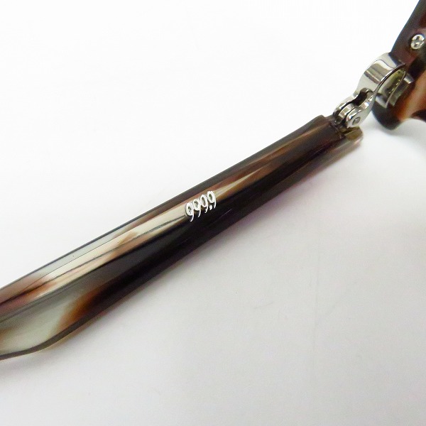 実際に弊社で買取させて頂いた999.9/フォーナインズ サーモント 度入り/眼鏡/メガネフレーム M-27の画像 3枚目