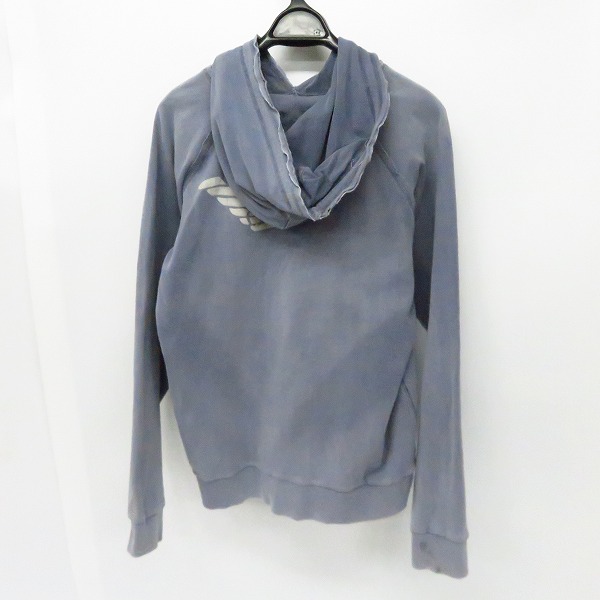 実際に弊社で買取させて頂いたEMPORIO ARMANI/エンポリオアルマーニ メッセージ プリント プルオーバーパーカー/Mの画像 1枚目