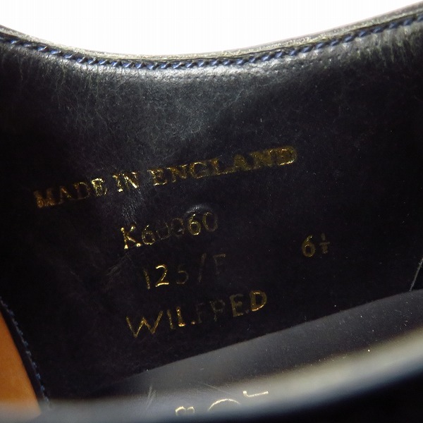 実際に弊社で買取させて頂いたJOSEPH CHEANEY&SONS × EDIFICE/チーニ × エディフィス ウィングチップビジネスシューズ 6.5の画像 5枚目