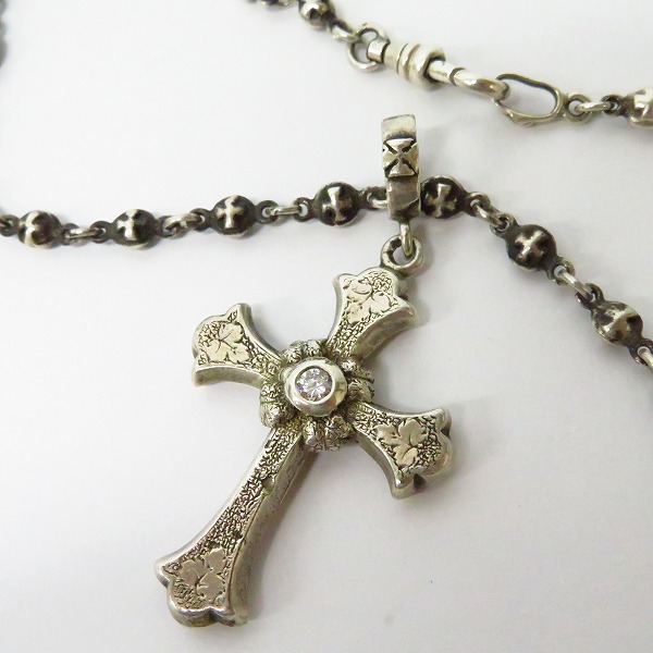 実際に弊社で買取させて頂いたLoree Rodkin/ローリーロドキン クロスペンダントネックレス/チェーン付き