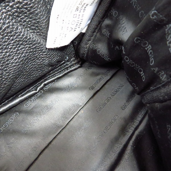 実際に弊社で買取させて頂いたGIORGIO ARMANI/ジョルジオアルマーニ レザートートバッグ YGM955の画像 7枚目