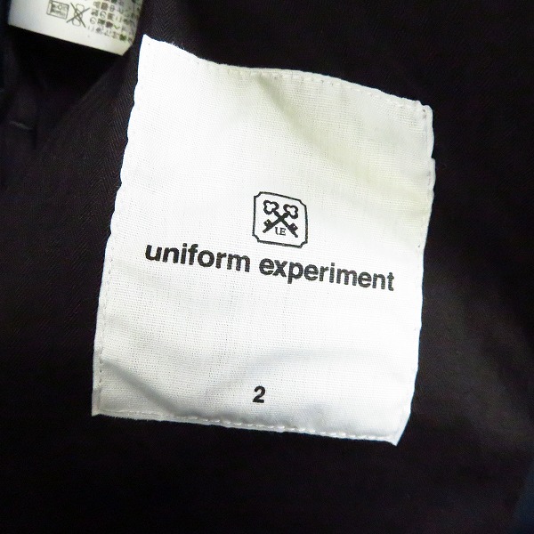 実際に弊社で買取させて頂いたuniform experiment/ユニフォーム エクスペリメント  セットアップスーツ UE-145060/UE-145061/2の画像 4枚目
