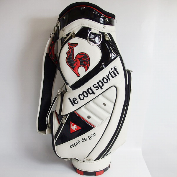 実際に弊社で買取させて頂いたLe coq sportif/ルコックスポルティフ 9型47インチ対応キャディバッグ QQ1131の画像 4枚目