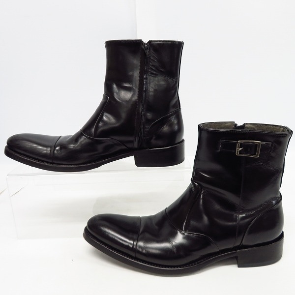 実際に弊社で買取させて頂いたALFREDO BANNISTER IN/アルフレッドバニスターイン ブーツ サイドジップ black/39の画像 3枚目