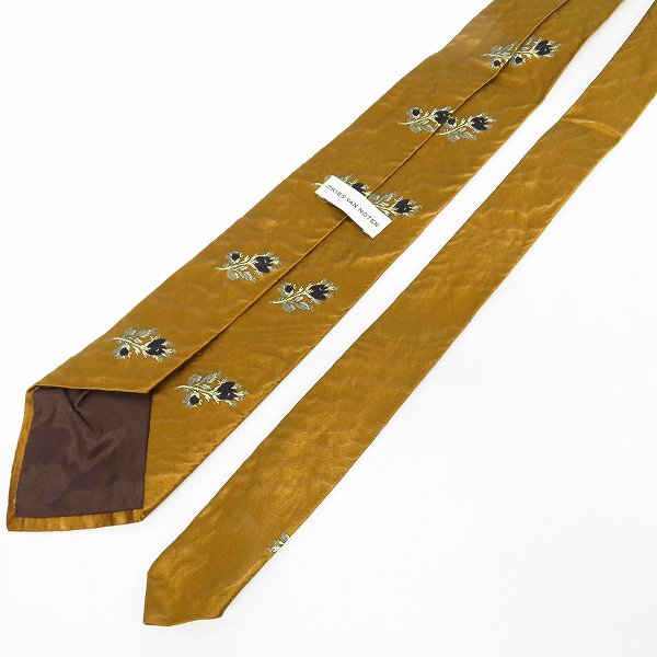 実際に弊社で買取させて頂いたDRIES VAN NOTEN/ドリスヴァンノッテン シルクネクタイの画像 2枚目