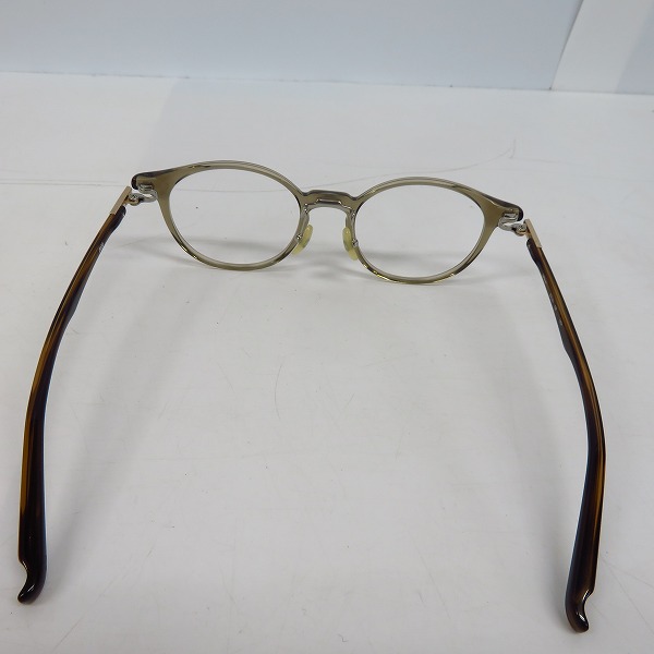 実際に弊社で買取させて頂いた999.9/フォーナインズ メガネフレーム ボストン型 NPM-61の画像 3枚目