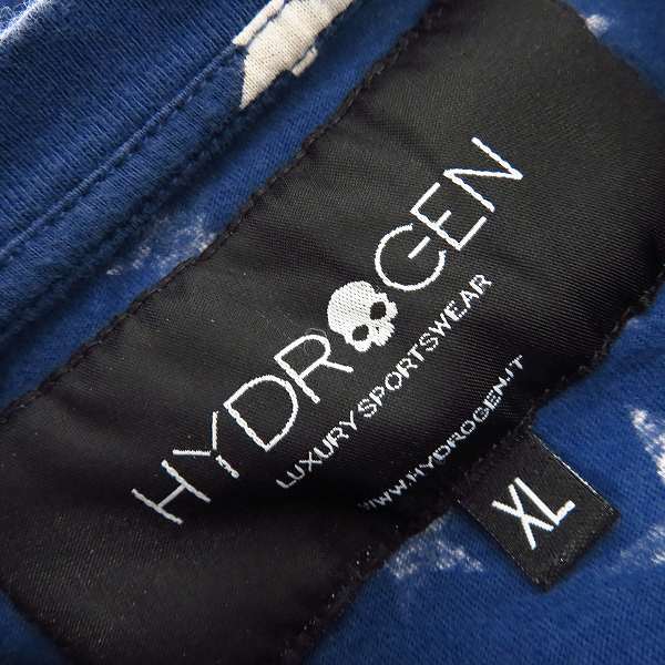 実際に弊社で買取させて頂いた HYDROGEN/ハイドロゲン メキシカンスカル/総スター柄 プリント ハーフスリーブ/半袖 Tシャツ/カットソー XLの画像 2枚目