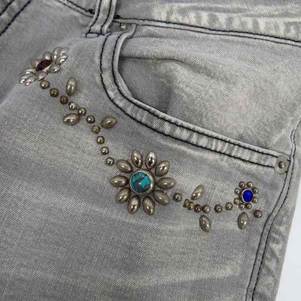 実際に弊社で買取させて頂いたAKM×HTC/エーケーエム×エイチティーシー スタッズ デニムパンツ/Lの画像 7枚目