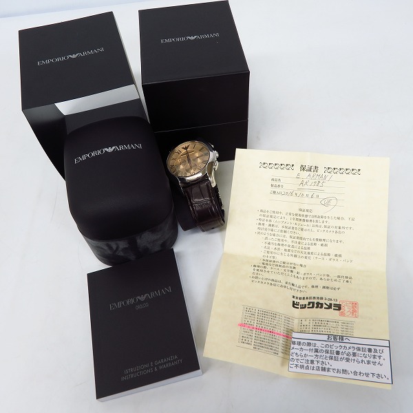 実際に弊社で買取させて頂いたEMPORIO ARMANI/エンポリオアルマーニ クロノグラフ 海外モデル AR-1785【動作未確認】の画像 7枚目