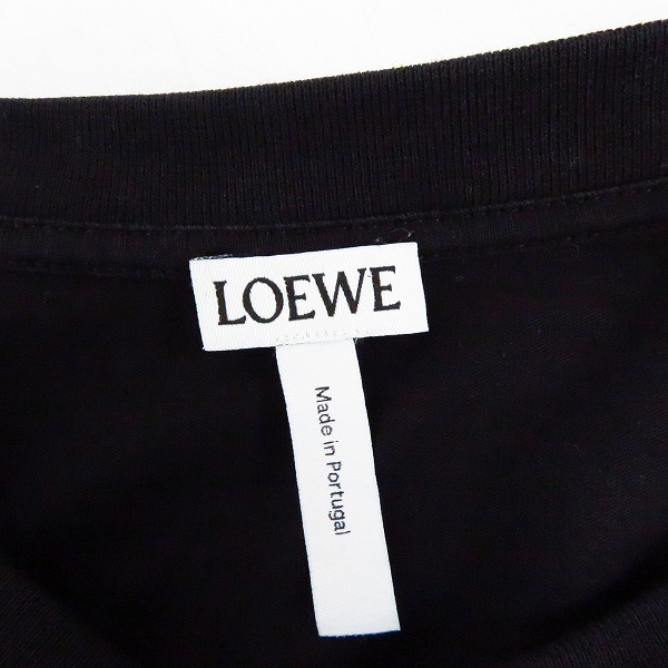 実際に弊社で買取させて頂いたLOEWE/ロエベ ランタン グラフィック バックロゴ 半袖 カットソー/Tシャツ ブラック/Mの画像 2枚目