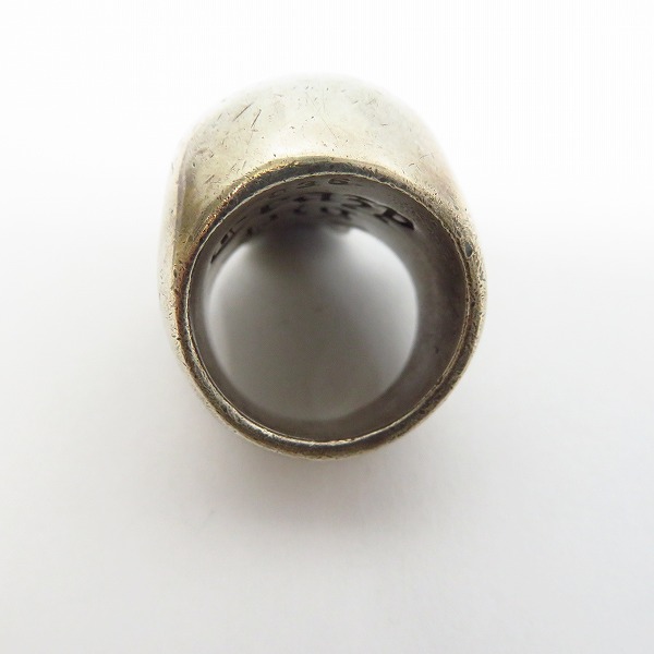 実際に弊社で買取させて頂いたCRAZY PIG/クレイジーピッグ 25th アニバーサリー 500個限定 LARGE EVIL SKULL/ラージ エビル スカルリング/14号の画像 4枚目