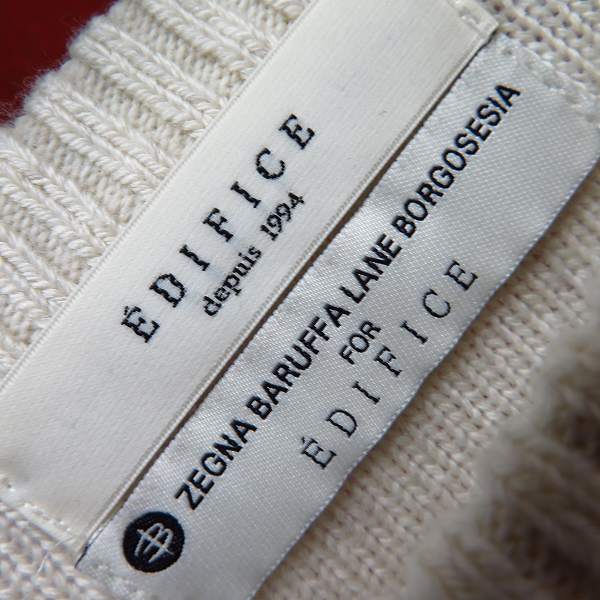 実際に弊社で買取させて頂いたEDIFICE/エディフィス ウール ニット セーター 3点セット/Sの画像 2枚目