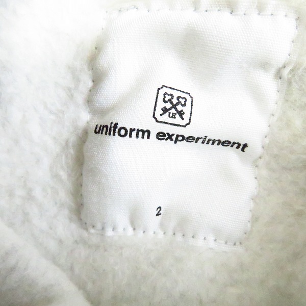 実際に弊社で買取させて頂いたuniform experiment/ユニフォームエクスペリメント STAR BORDER SIDE PANEL PULL OVER HOODY UE-156082/2の画像 2枚目