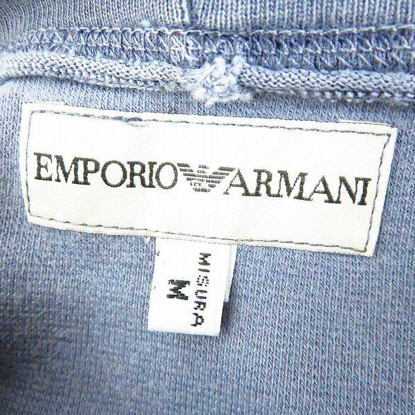 実際に弊社で買取させて頂いたEMPORIO ARMANI/エンポリオアルマーニ メッセージ プリント プルオーバーパーカー/Mの画像 2枚目