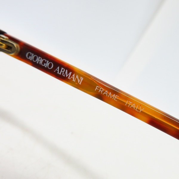 実際に弊社で買取させて頂いたGIORGIO ARMANI/ジョルジオアルマーニ 丸眼鏡/メガネフレーム デミの画像 4枚目