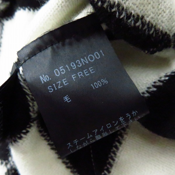 実際に弊社で買取させて頂いたHYSTERICS/ヒステリックス ダイヤモンドチェック ニットワンピース/Fの画像 3枚目