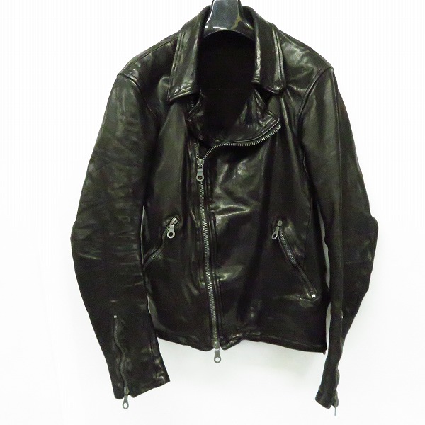 実際に弊社で買取させて頂いたBACKLASH/バックラッシュ EL DIABLO イタリアンダブルショルダー ダブルライダース/1254-02/M