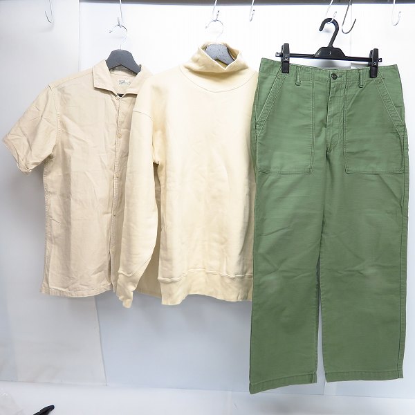 実際に弊社で買取させて頂いたDUCK DIGGER/DUBBLEWORKS ダックディガー/ダブルワークス ワークパンツ/スウェット/シャツ 40/42/33 3点セット