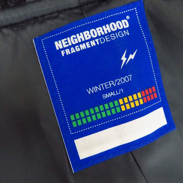実際に弊社で買取させて頂いたNEIGHBORHOOD×Fragment Design/ネイバーフッド×フラグメントデザイン ダッフルコート/Sの画像 3枚目
