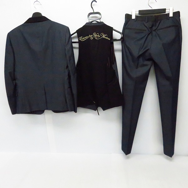 実際に弊社で買取させて頂いたEducation from Youngmachines/エデュケーションフロムヤングマシーン 襟切替 3ピース セットアップ 1/2の画像 1枚目