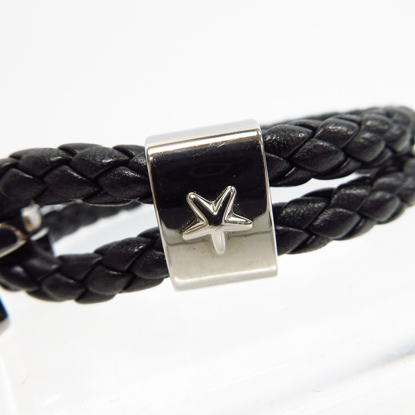 実際に弊社で買取させて頂いたJIMMY CHOO/ジミーチュウ レザー 縄 ブレスレットの画像 4枚目