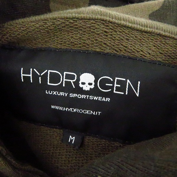 実際に弊社で買取させて頂いたHYDROGEN/ハイドロゲン プルオーバー フーディー カモフラ スタッズ スカル/Mの画像 2枚目