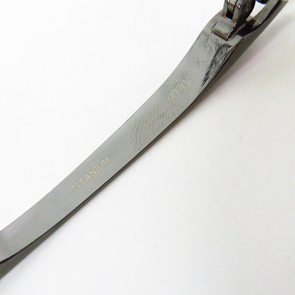 実際に弊社で買取させて頂いた999.9/フォーナインズ リムレス/ツーポイント 眼鏡/メガネフレーム TW-40ATの画像 3枚目