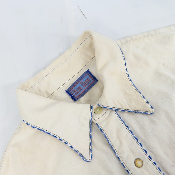 実際に弊社で買取させて頂いたBLUEBLUE/ブルーブルー ウエスタンシャツ 長袖 コットン/1の画像 4枚目