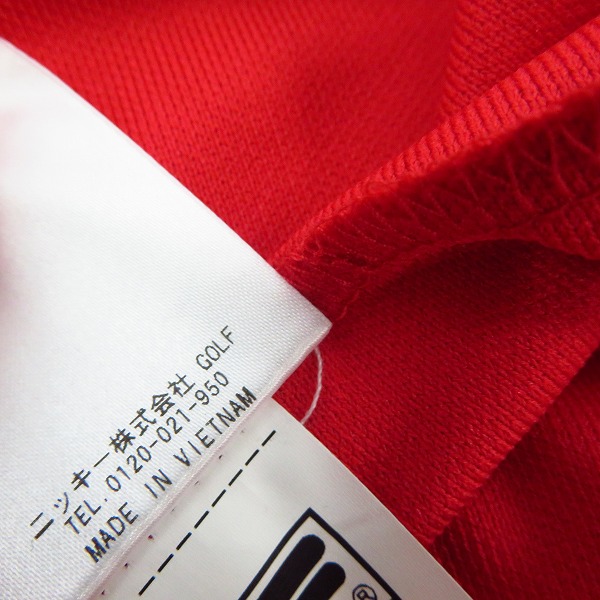 実際に弊社で買取させて頂いた【未使用】FILA/フィラ ゴルフ 半袖ボタンダウンシャツ 3L レッドの画像 4枚目