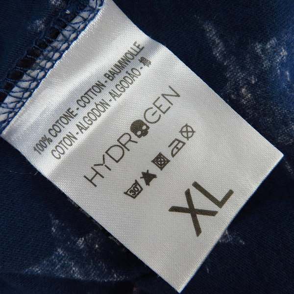 実際に弊社で買取させて頂いた HYDROGEN/ハイドロゲン メキシカンスカル/総スター柄 プリント ハーフスリーブ/半袖 Tシャツ/カットソー XLの画像 3枚目