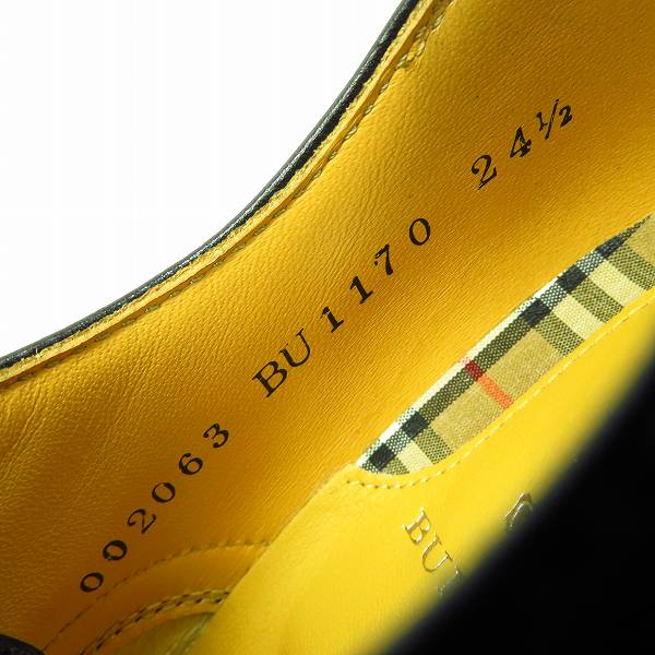 実際に弊社で買取させて頂いた【未使用】BURBERRY LONDON/バーバリー ロンドン ストレートチップ レザー シューズ  BU-1170/24.5の画像 5枚目