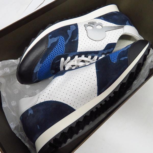 実際に弊社で買取させて頂いたHYDROGEN/ハイドロゲン スウェード 迷彩 カモフラ スニーカー 183700/43の画像 6枚目