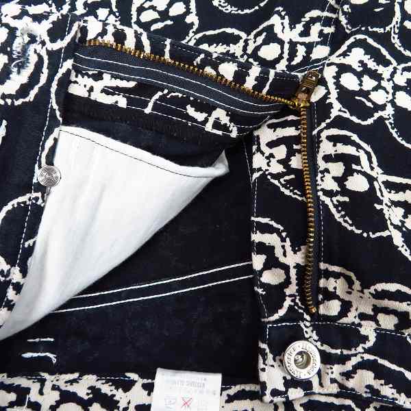 実際に弊社で買取させて頂いたHYSTERICS/ヒステリックス スカル総柄デニムパンツ 3AP-2582/Mの画像 2枚目