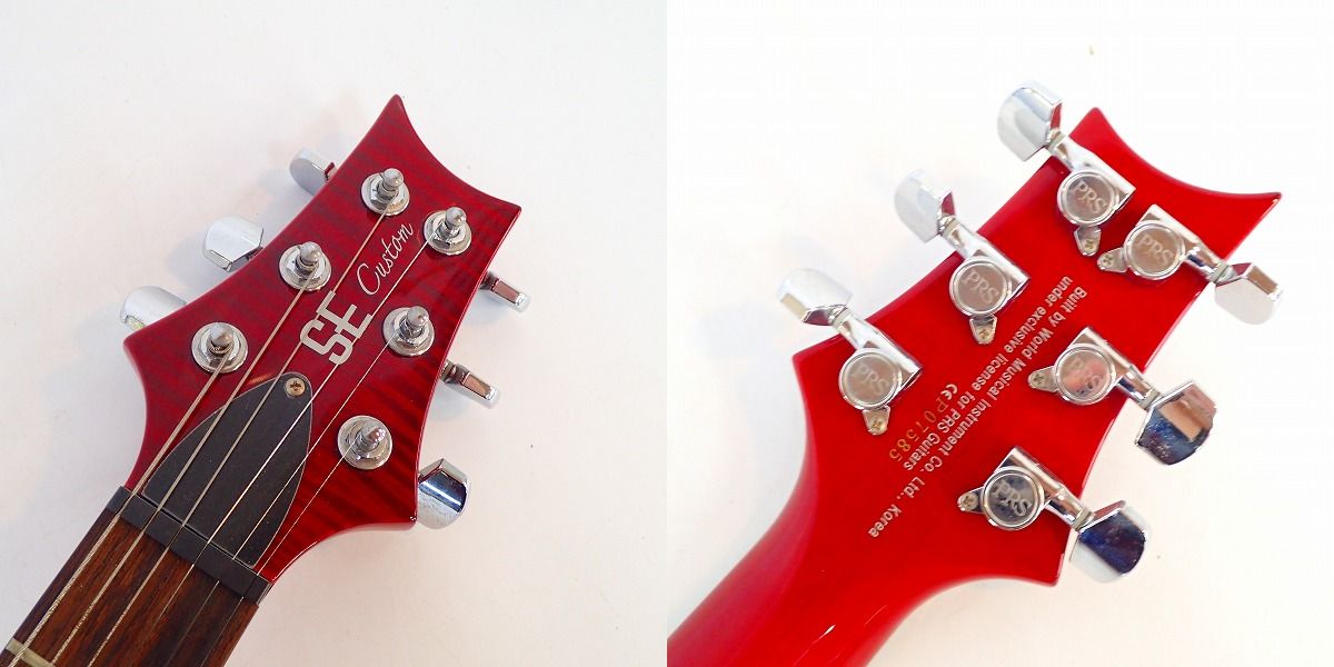 実際に弊社で買取させて頂いた★Paul Reed Smith/ポールリードスミス SE Custom 24 エレキギター ソフトケース付きの画像 3枚目