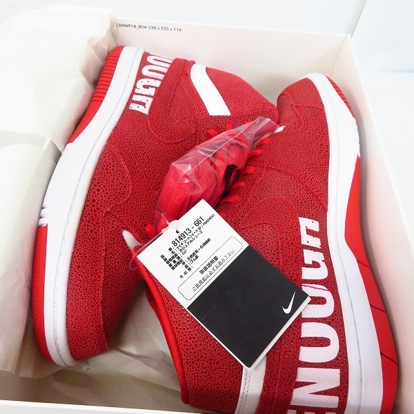 実際に弊社で買取させて頂いた【未使用】NIKE×GOODENOUGH×FRAGMENT/ナイキ×グッドイナフ×フラグメント コートフォース SP/814913-661/27の画像 7枚目