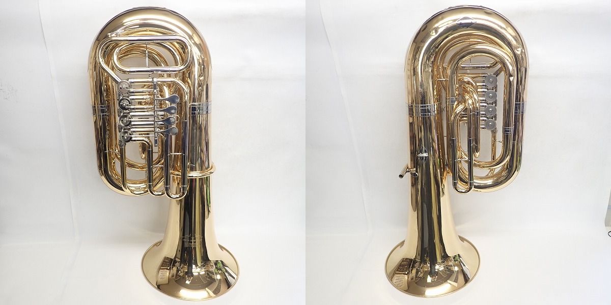 実際に弊社で買取させて頂いた★YAMAHA/ヤマハ 4ロータリー チューバ YBB-645G 純正ハードケース付きの画像 1枚目