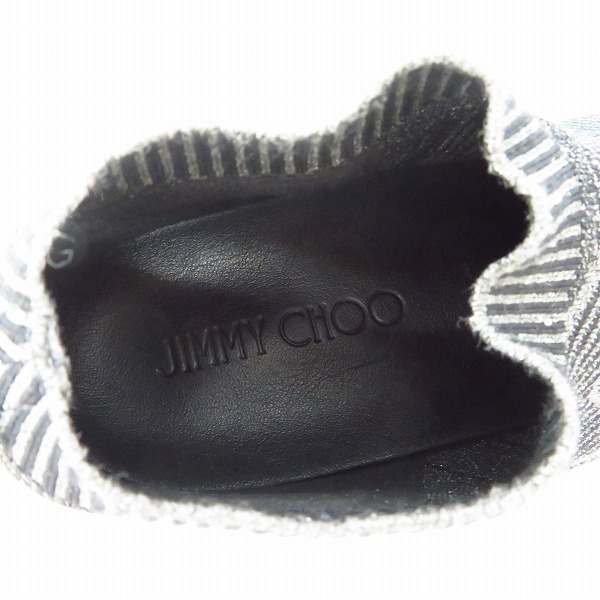 実際に弊社で買取させて頂いたJIMMY CHOO/ジミーチュウ NORWAY/M ニットスニーカー/42の画像 4枚目