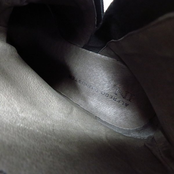 実際に弊社で買取させて頂いたALFREDO BANNISTER IN/アルフレッドバニスターイン ブーツ サイドジップ black/39の画像 4枚目