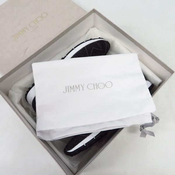 実際に弊社で買取させて頂いたJIMMY CHOO/ジミーチュウ NORWAY/M ニットスニーカー/42の画像 6枚目