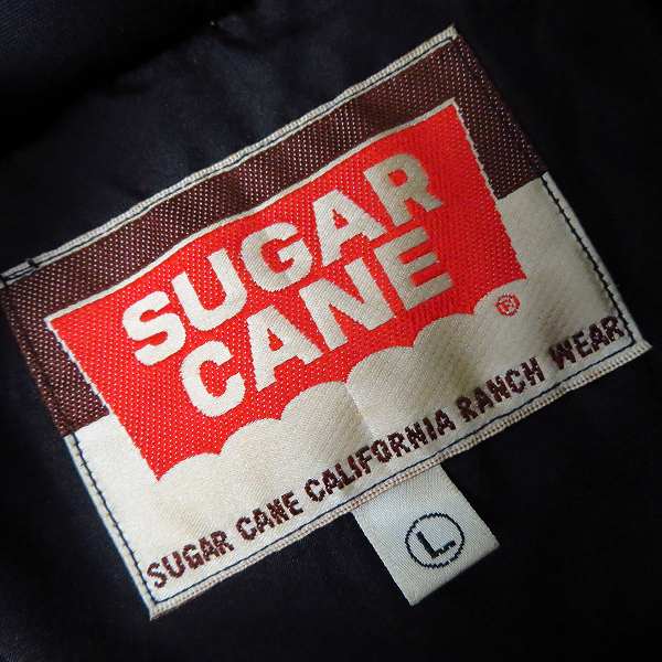 実際に弊社で買取させて頂いたSUGAR CANE/シュガーケーン ブラック ダウンジャケット/SC10750/Lの画像 2枚目