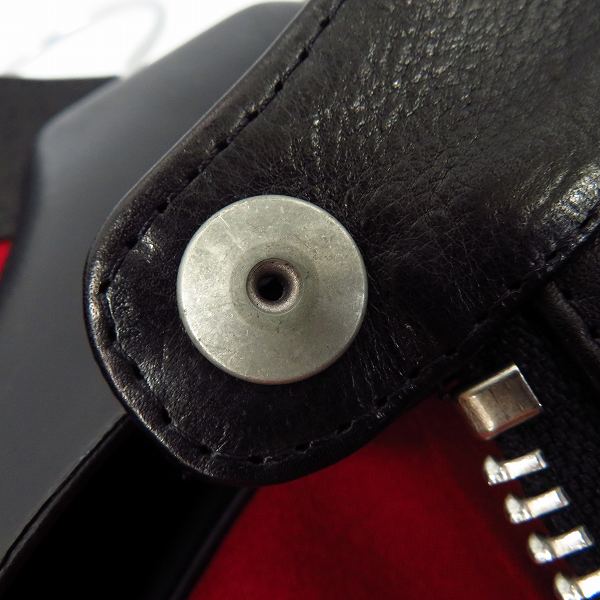 実際に弊社で買取させて頂いたBACKLASH/バックラッシュ イタリアンショルダーシングルライダース 1572-01/Sの画像 5枚目