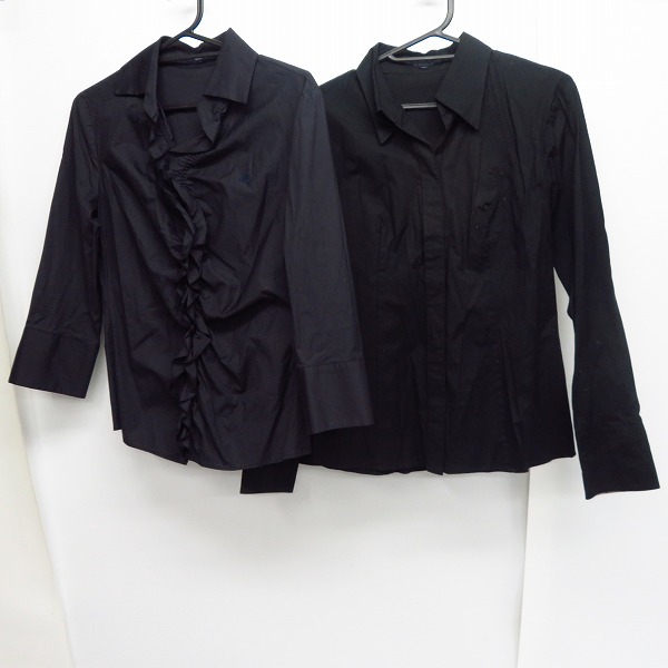 実際に弊社で買取させて頂いたBURBERRY LONDON/バーバリー ロンドン フリルシャツ/ドレスシャツ 38/40 2点セット