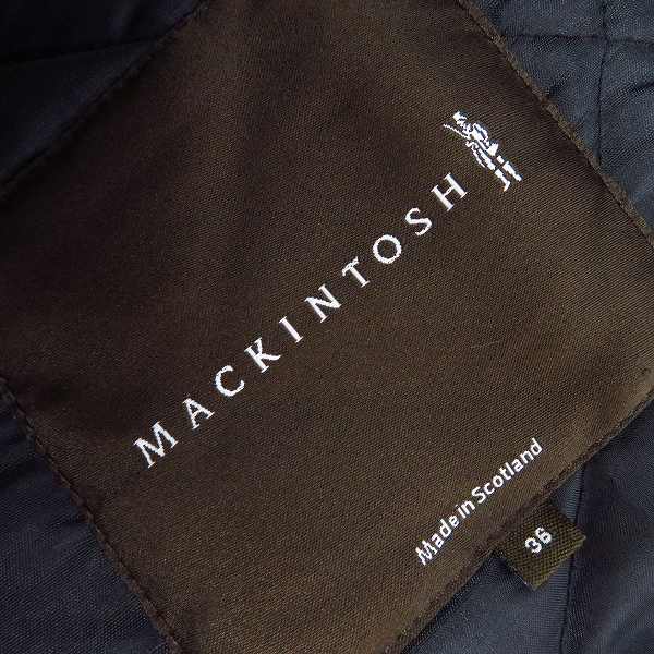 実際に弊社で買取させて頂いたMACINTOSH/マッキントッシュ 中綿 キルティングジャケット/36の画像 3枚目