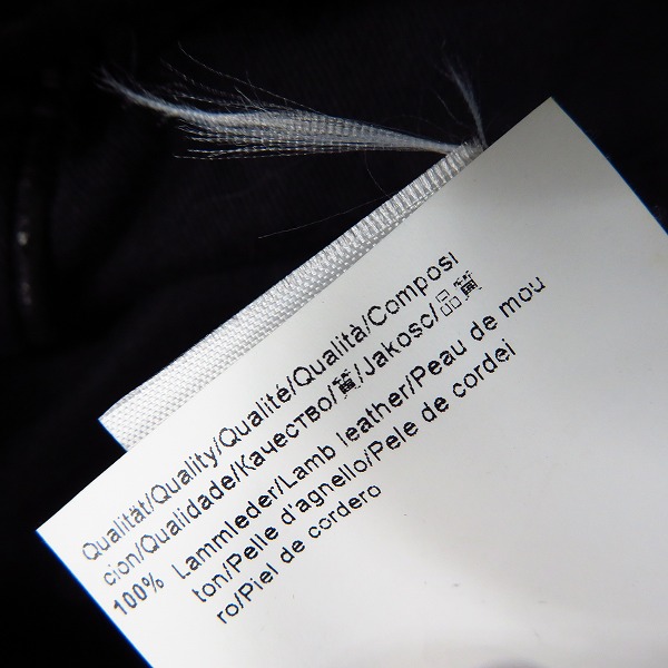 実際に弊社で買取させて頂いたHUGO BOSS/ヒューゴボス シングル ラムレザージャケット/US42Rの画像 3枚目