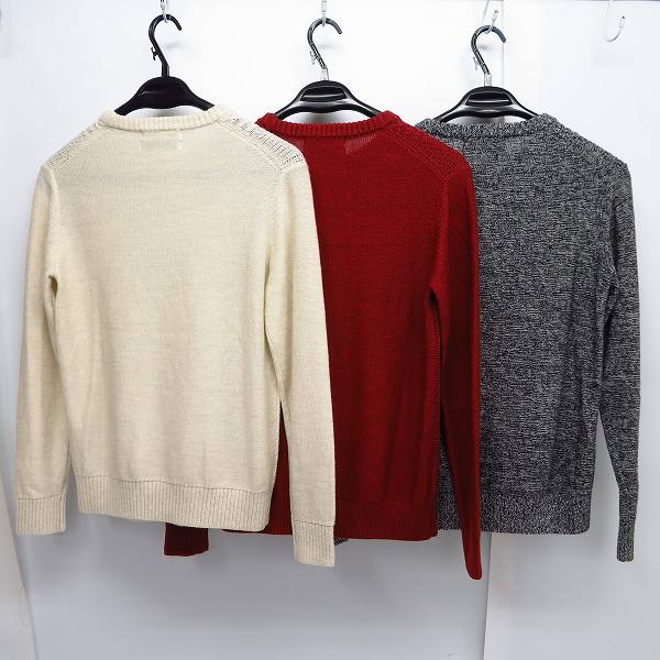 実際に弊社で買取させて頂いたEDIFICE/エディフィス ウール ニット セーター 3点セット/Sの画像 1枚目