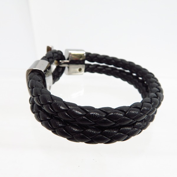 実際に弊社で買取させて頂いたJIMMY CHOO/ジミーチュウ レザー 縄 ブレスレットの画像 1枚目