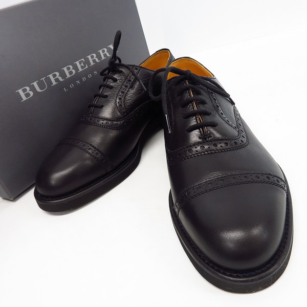 実際に弊社で買取させて頂いた【未使用】BURBERRY LONDON/バーバリー ロンドン ストレートチップ レザー シューズ  BU-1170/24.5