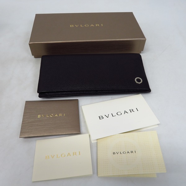 実際に弊社で買取させて頂いた【証明書付き】BVLGARI/ブルガリ BBMAN WLT 二つ折り レザー 長財布/ウォレット 282233の画像 9枚目